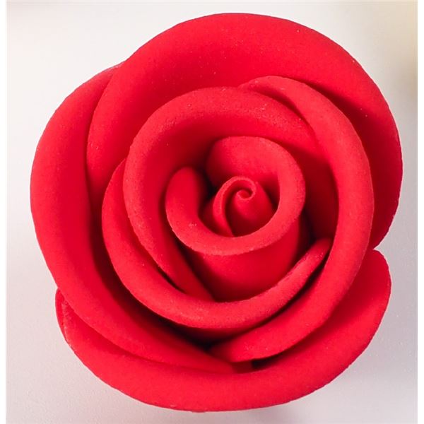 Cukorvirág rózsa dróttal (M - piros)