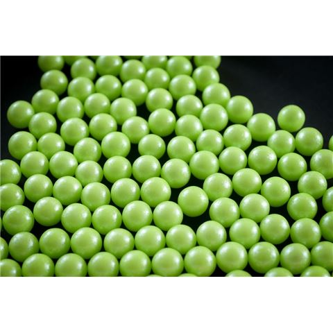 Cukorgyöngy 9 mm - Gyöngyház zöld