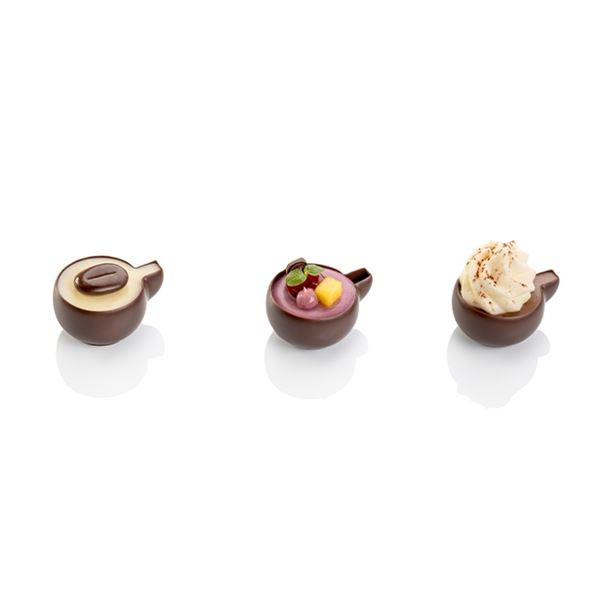 Csokoládé dekoráció ˝Coffee Cups mini˝