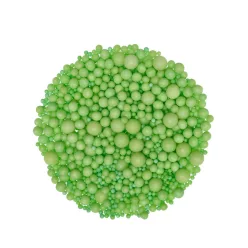 Cukorgyöngy mix - lime zöld - 100g