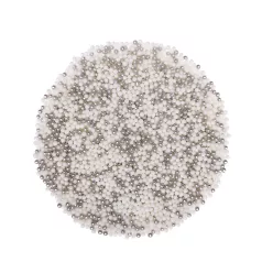 Cukorgyöngy mix - ezüst-fehér - 100g