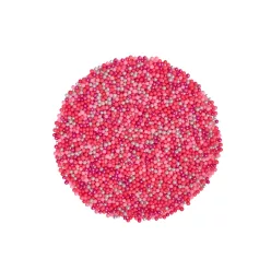 Cukorgyöngy mix - pink-ezüst - 100g