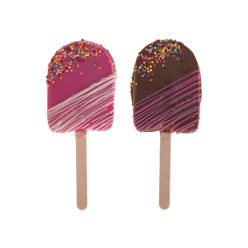 Habcukor és csokoládé nyalóka - Jégkrém