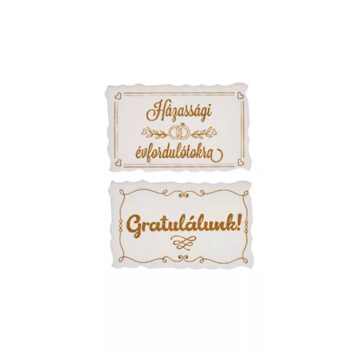 Cukortábla - Gratulálunk/Házassági évfordulótokra 36 db
