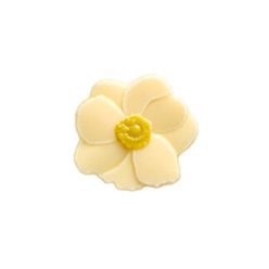 Csokoládé dekoráció - Magnolia - Fehér