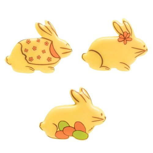 Csokoládé dekoráció - Nyuszi trió