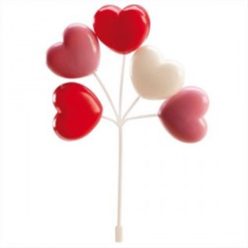 Műanyag luficsokor Szív alakú