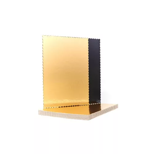 Tortaalátét 60 x 40 cm - Black & Gold - Zsugor