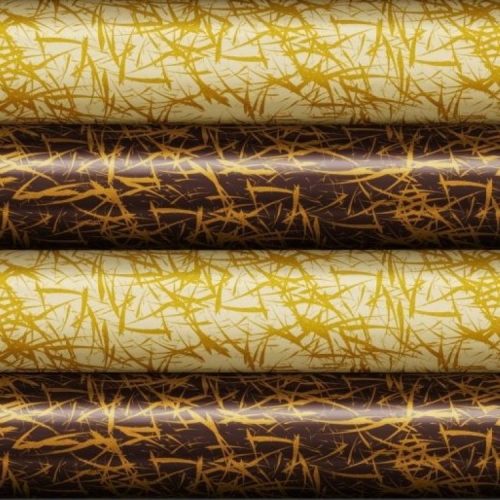 Csokoládé transzfer fólia - Sárga erezetes