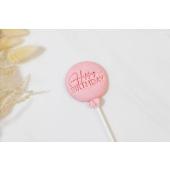 Marcipán nyalóka - HB Lufi rózsaszín