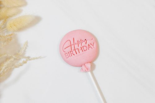 Marcipán nyalóka - HB Lufi rózsaszín