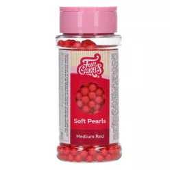 Cukorgyöngy - Soft Pearls Medium Red - 80g