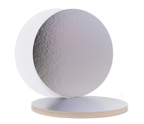Tortaalátét 24 cm - Gold & White
