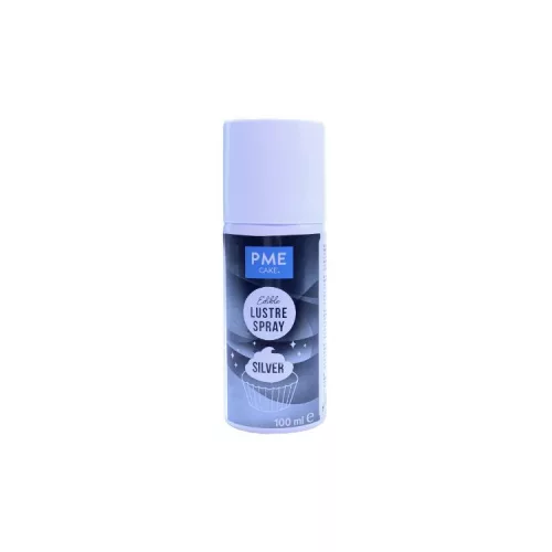 Ételfesték lüszter spray - Ezüst (100 ml)  