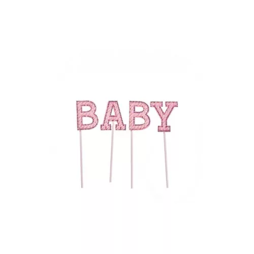 Tortadísz - Baby (rózsaszín) 