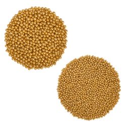 Cukorgyöngyök 4 - 6 mm Arany