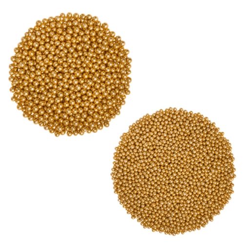 Cukorgyöngyök 4 - 6 mm Arany