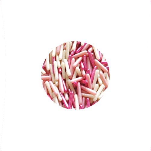 Cukorgyöngy - Pink rods mix