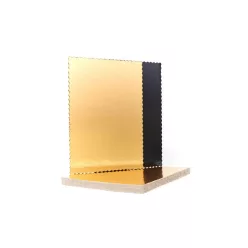 Tortaalátét - Black & Gold szögletes