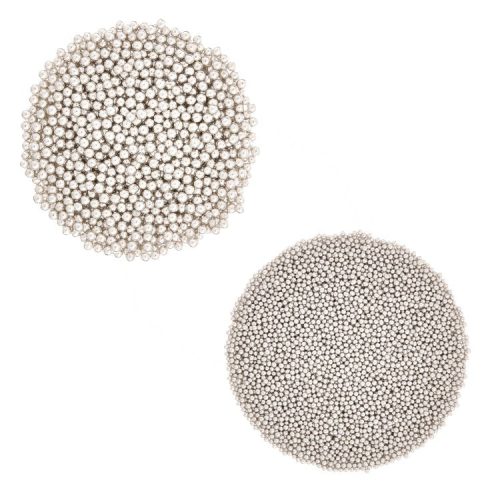 Cukorgyöngyök 3 - 5 mm  - Ezüst
