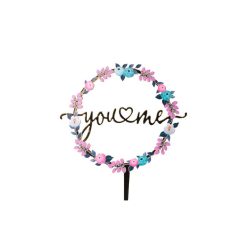 Sziluett beszúró - You & Me - Virágos