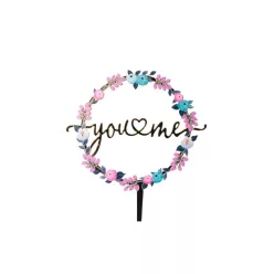 Sziluett beszúró - You & Me - Virágos